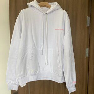 Chrome Hearts Light Pink Lettering Hooded Sweatshirt
